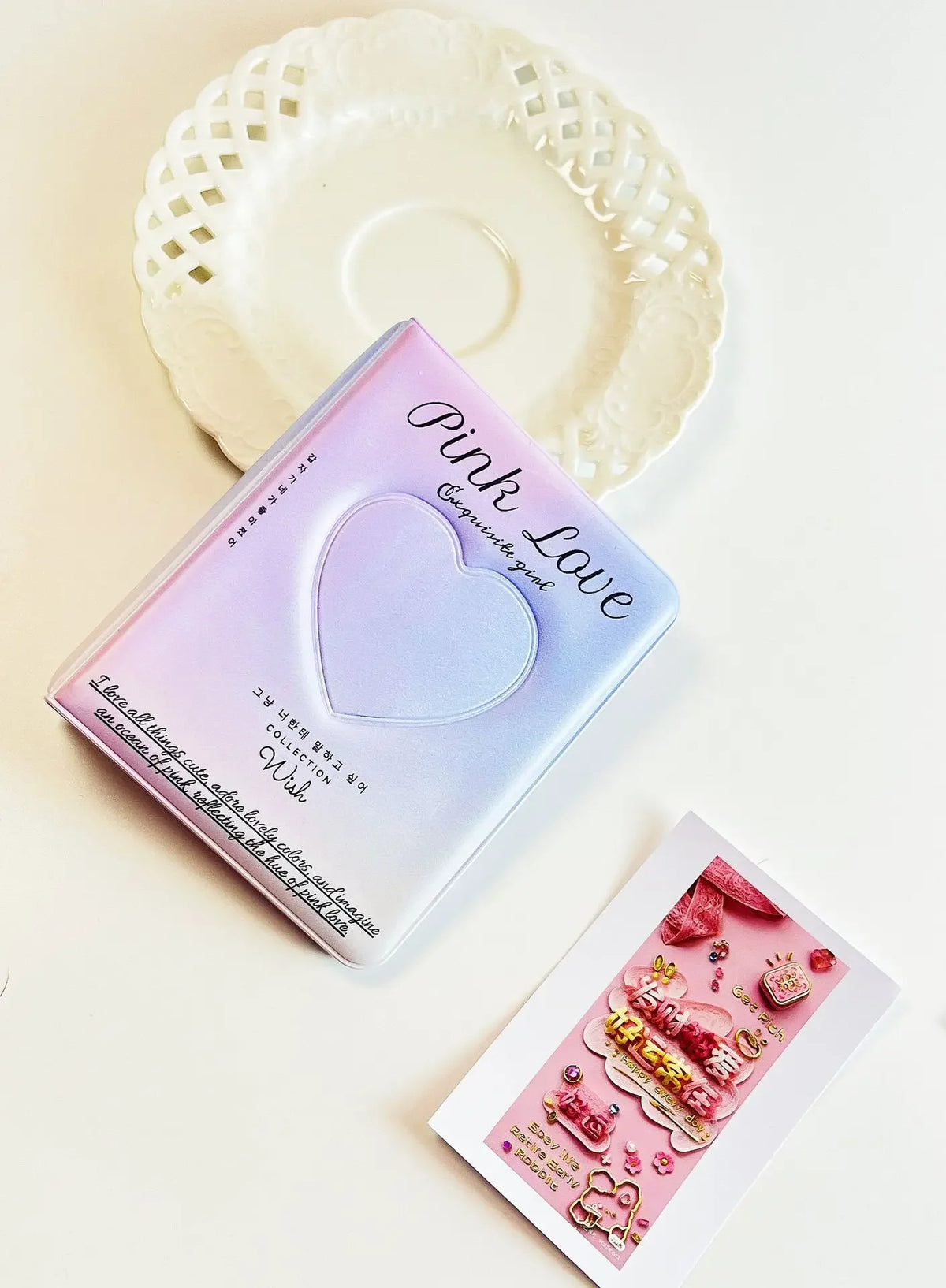 Heart-Shaped Mini Photo Album for K-pop Photocards