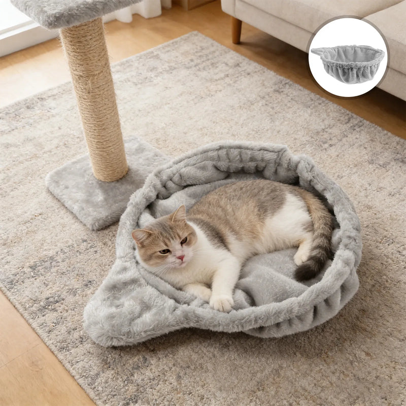 Plush Hanging Cat Hammock Bed