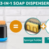 3-in-1 Kitchen Soap Dispenser with Sponge Caddy
