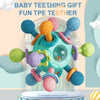 Baby Sensory Rattle Ball with Silicone Teether