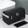Hanging Leather Toiletry Bag with Durable Water-Resistant Design