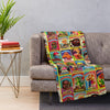 Garbage Pail Kids Retro Throw Blanket – Super Soft Microfiber