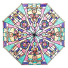 Stained Glass Arch Umbrella with Wind-Resistant Frame