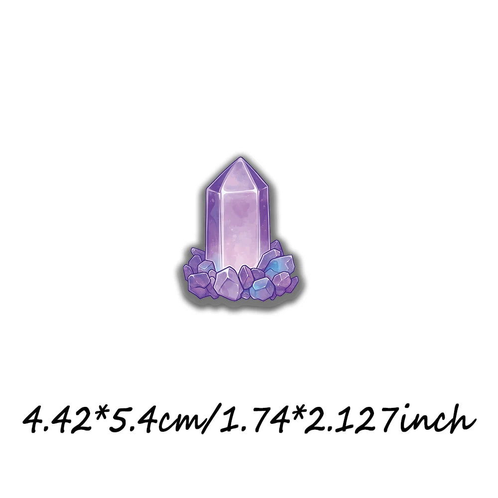 Purple Witch Magic Sticker Pack – 50 Waterproof Vinyl Decals