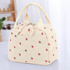 Insulated Corduroy Lunch Bag for Kids and Adults