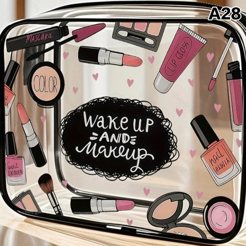 Large Capacity Travel Cosmetic Bag with Multifunctional Storage