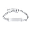 Personalized Gold-Plated Stainless Steel Link Bracelet