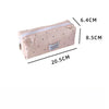 Korean Style Polka Dot Pencil Case – Spacious Storage for Students & Makeup
