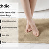 Waffle Weave Bath Mat with Non-Slip Backing
