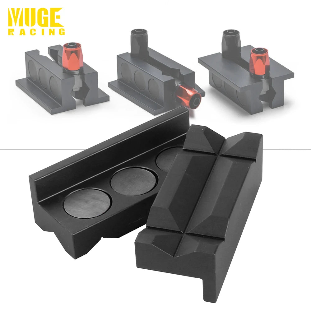 Magnetic Aluminum Vise Jaw Inserts for Machinists