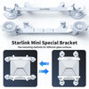 Starlink Mini Special Bracket showing two mounting methods for different glass surfaces