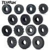 Set of soft rubber tires for 1/18 and 1/24 RC crawler cars in black