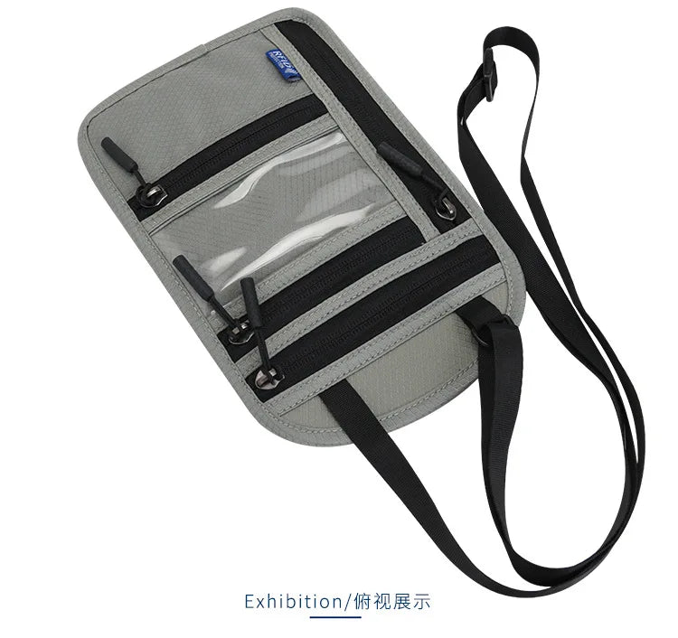 RFID Blocking Neck Wallet for Travel
