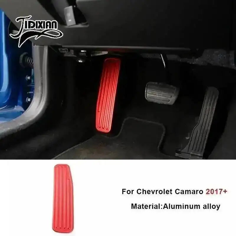 Red aluminum alloy interior trim kit for Chevrolet Camaro 2017 and newer models