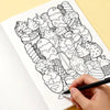 Adult Decompression Graffiti Coloring Book with 22 Unique Patterns