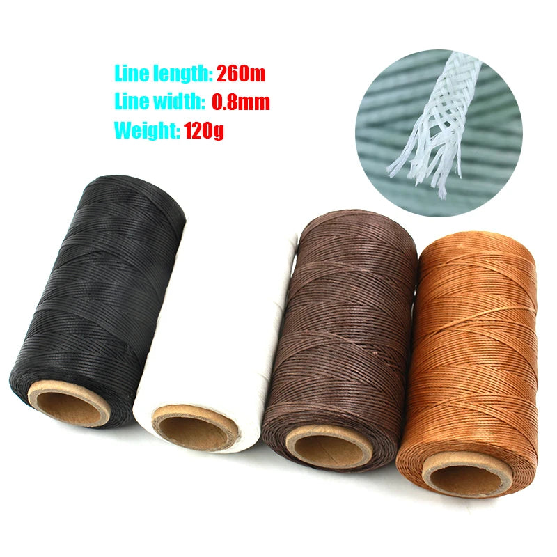 Flat Waxed Thread Spool for Leathercraft and DIY Projects