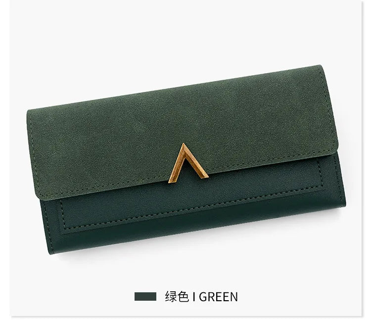 Women's Tri-Fold PU Leather Wallet with Coin Pocket