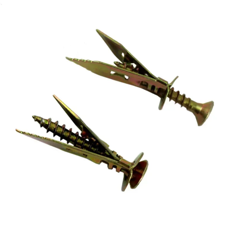 Self-Drilling Drywall Anchors with Screws (50 or 100 Pack)