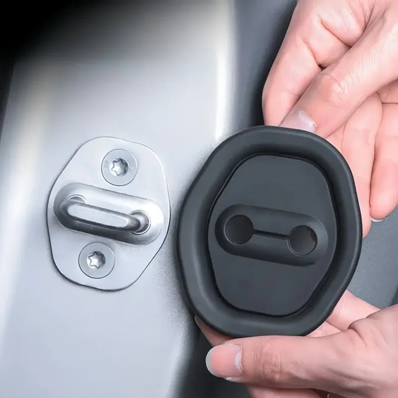 Door Lock Rubber Sleeve Protective Pads for Cars