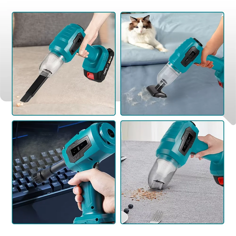 Compact Cordless Vacuum & Blower for Home and Car