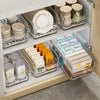 Clear Fridge Organizer Bins – Rectangle Plastic Storage for Fruit, Vegetables & Beverages