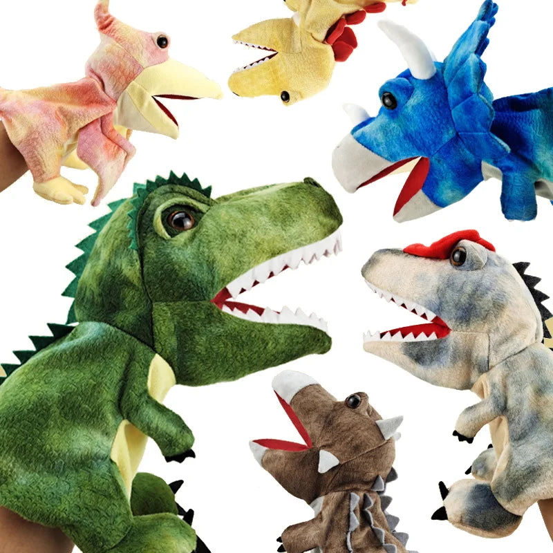 Dinosaur Hand Puppet Plush Toy – Movable Mouth for Imaginative Play
