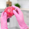 Pink Nitrile Cleaning Gloves for Kitchen, Dishwashing, and More