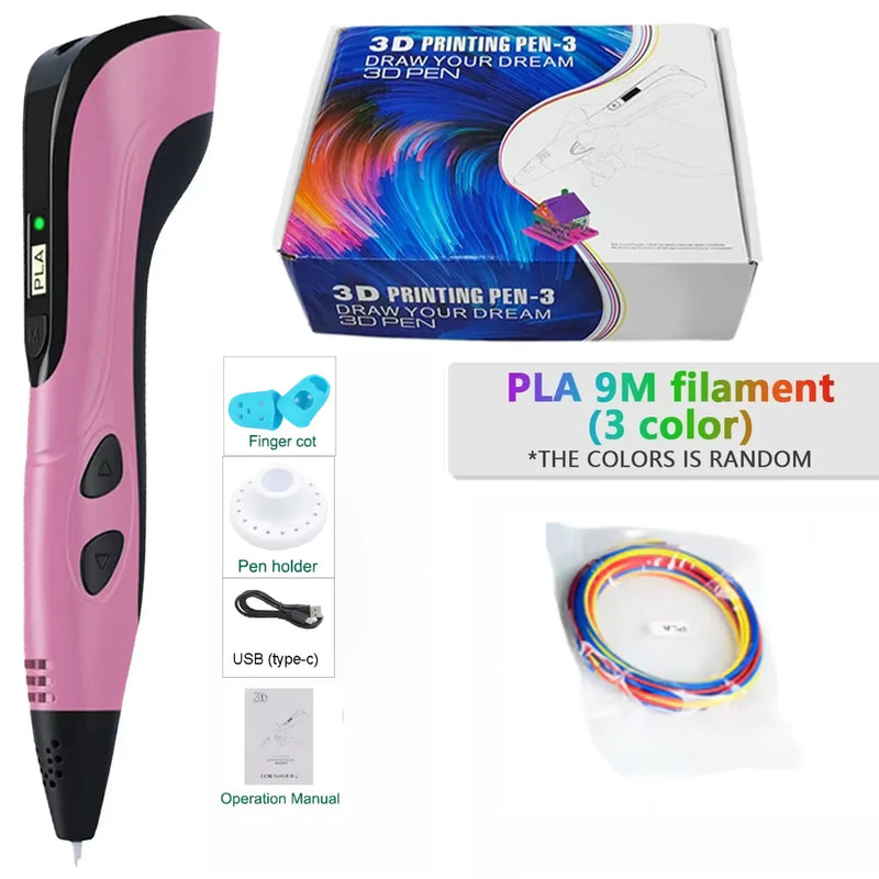 3D Printing Pen with LED Display