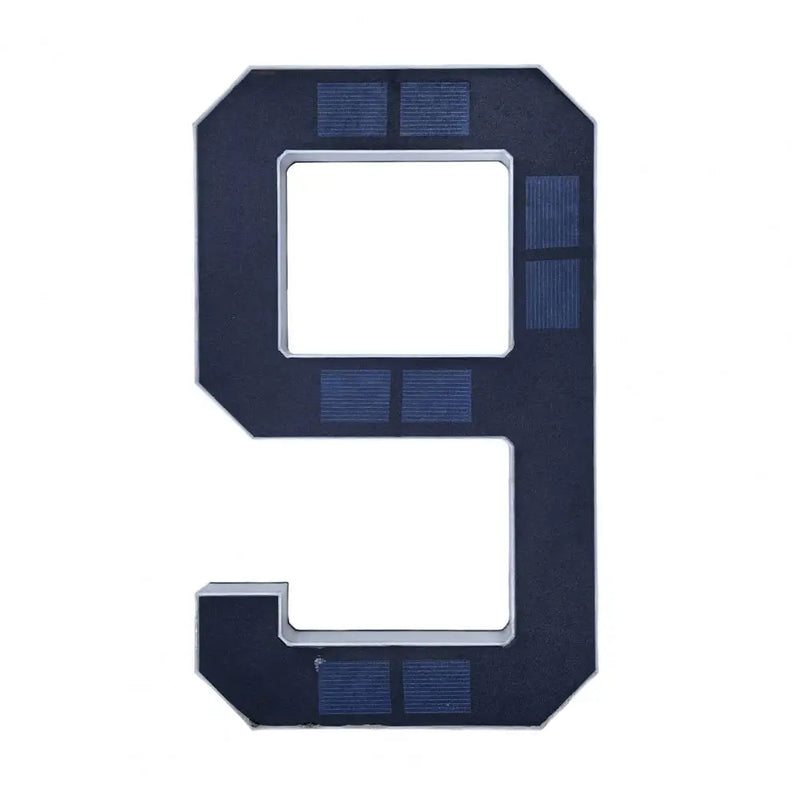 Solar-Powered LED House Number Sign