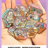 A hand holds a set of 7 interior design stickers and scrapbook elements for DIY crafting.