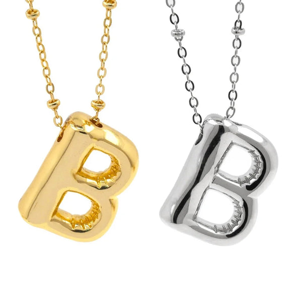 Personalized Initial Letter Pendant Necklace