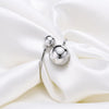 Double Ball Adjustable Stainless Steel Ring
