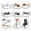 Mini Cat Figurine Set - 10 Pack Cute Kitten Desk & Car Decor