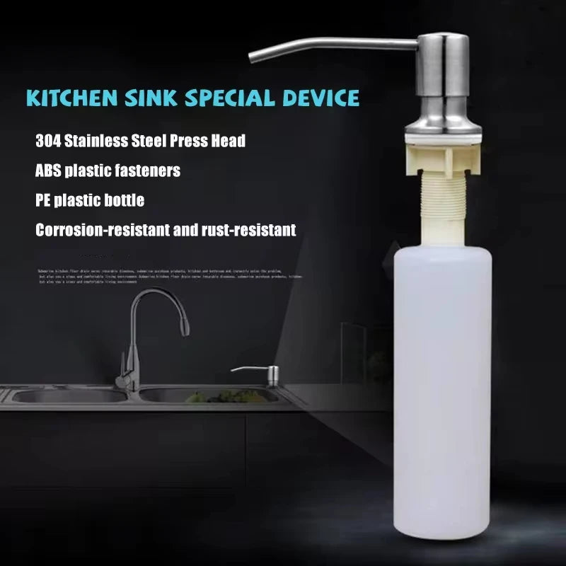 Stainless Steel Kitchen Soap Dispenser with Pump