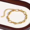 Gold-Plated Stainless Steel Link Bracelet