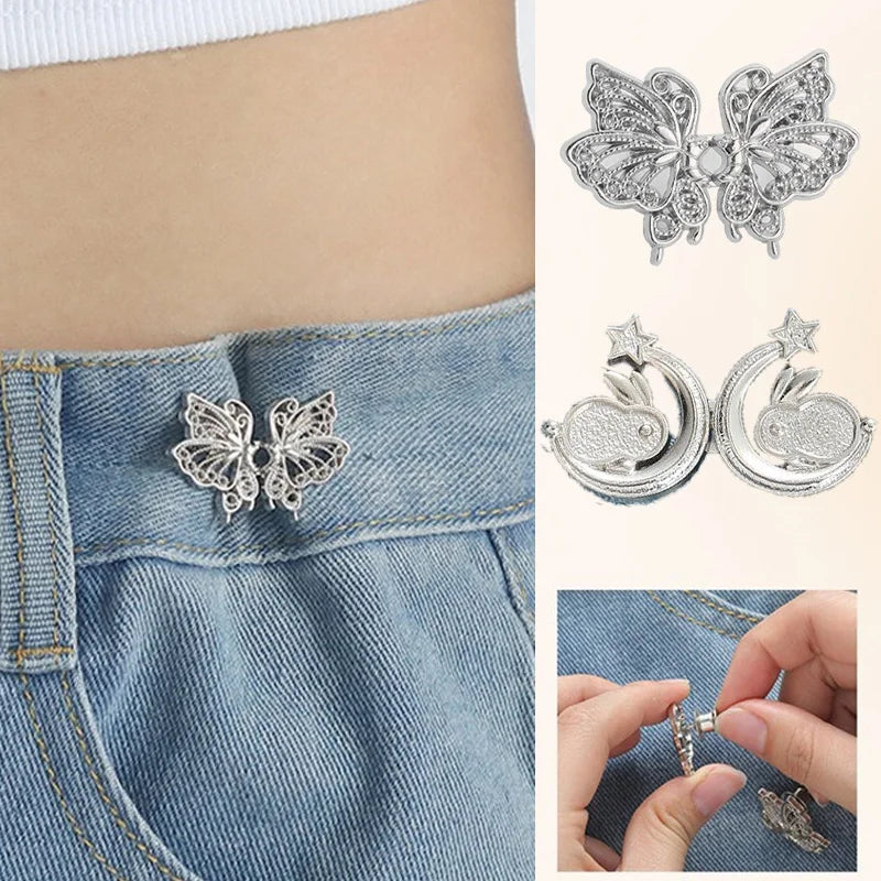 Butterfly Adjustable Waist Clip for Jeans and Skirts