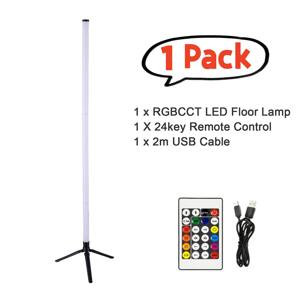 Lámpara de Suelo LED RGB CCT Inteligente con Bluetooth y Control por App