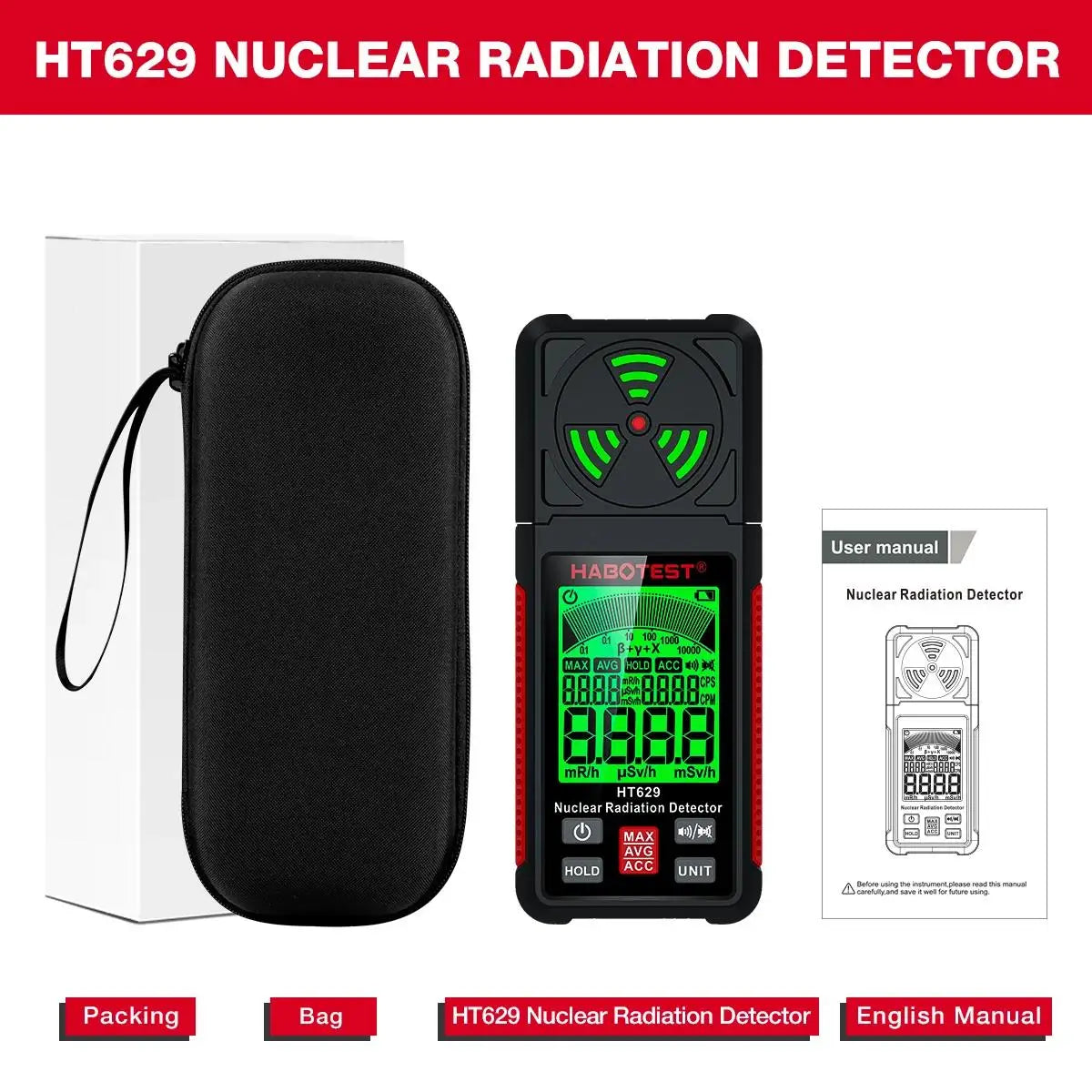 Professional Handheld EMF Meter for Home and Office Safety