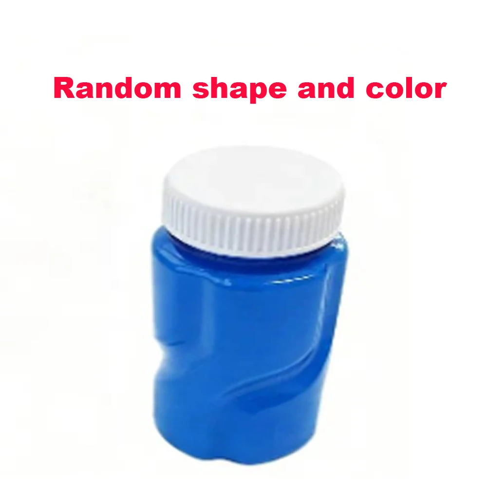 A blue plastic bottle with a white cap, used as a random shape and color item.