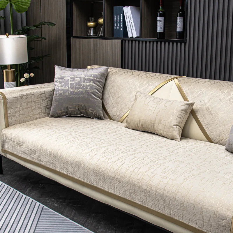 Luxury Anti-Slip Velvet Sofa Cover