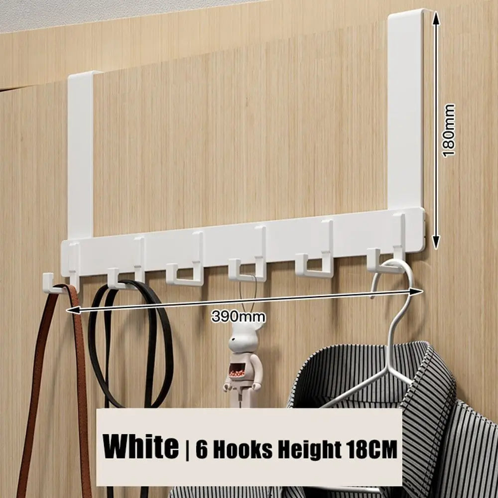 Over-the-Door 6-Hook Organizer Rack