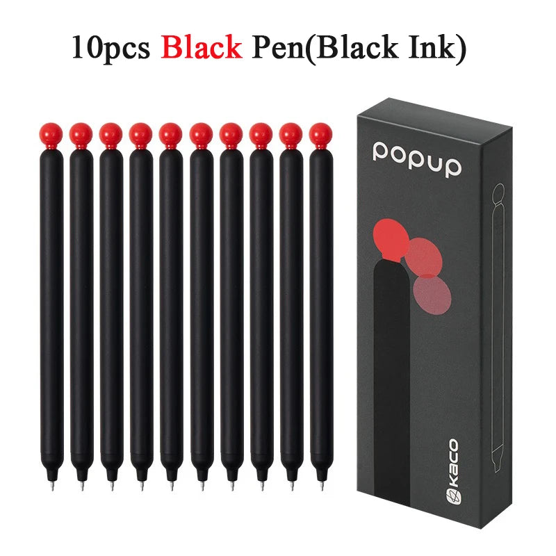 KACO POPUP Retractable Gel Pen – 0.5mm Smooth Writing, Quick-Dry Ink