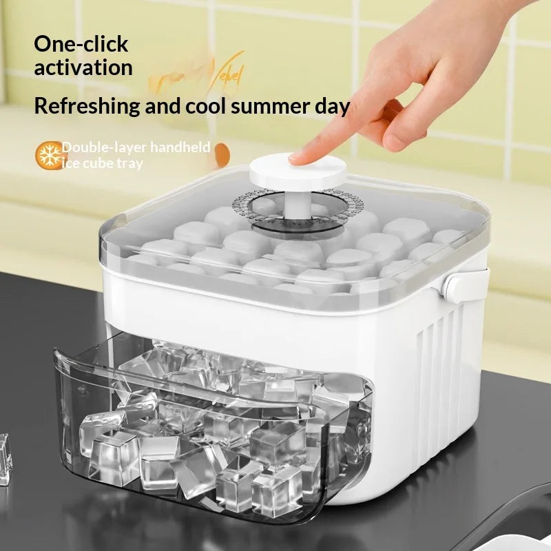 Ice Maker with 50 Cubes for Large Capacity Storage