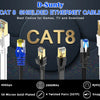 D-Sunty CAT8 abgeschirmtes Ethernet-Kabel mit RJ45-Steckern und Goldbeschichtung für Hochgeschwindigkeitsdatenübertragung