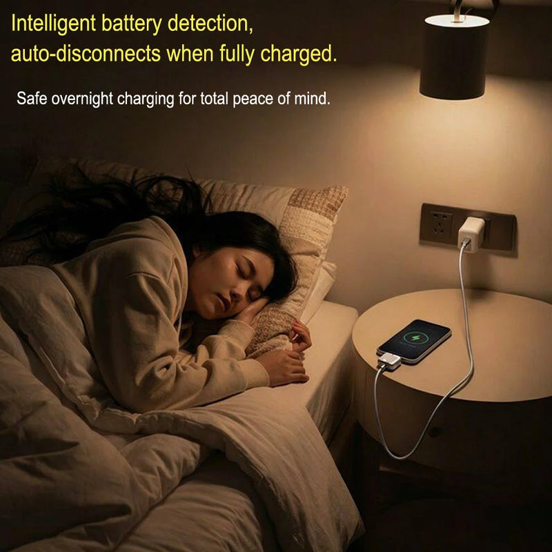 20W Fast Charger with Auto-Disconnect Safety Feature