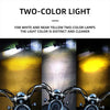Dual Color LED Spotlight with High/Low Beam for Motorcycles and Vehicles