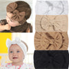 Baby Girl Cotton Headbands with Bows (Set of 3, 4, 6, or 12)