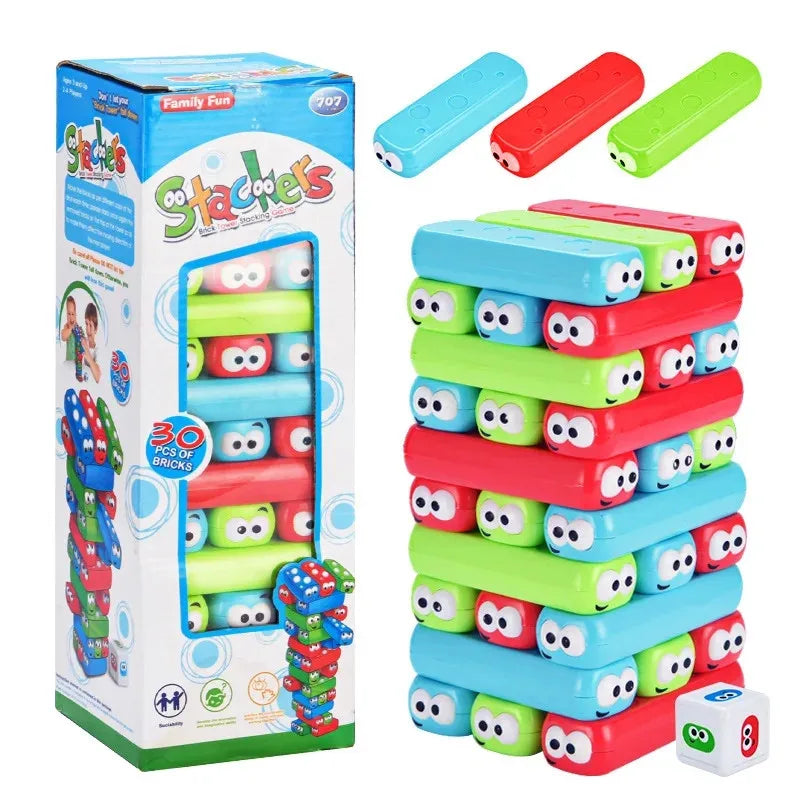Colorful Stacking Tower Game for Kids & Families