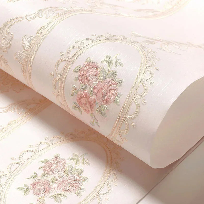 3D Glitter Metallic Stripe Wallpaper Roll