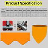Precision Pipe Saddle Template Kit - 10-Piece Cutting Guide for Plumbing, HVAC, and Metal Fabrication (20-200mm)